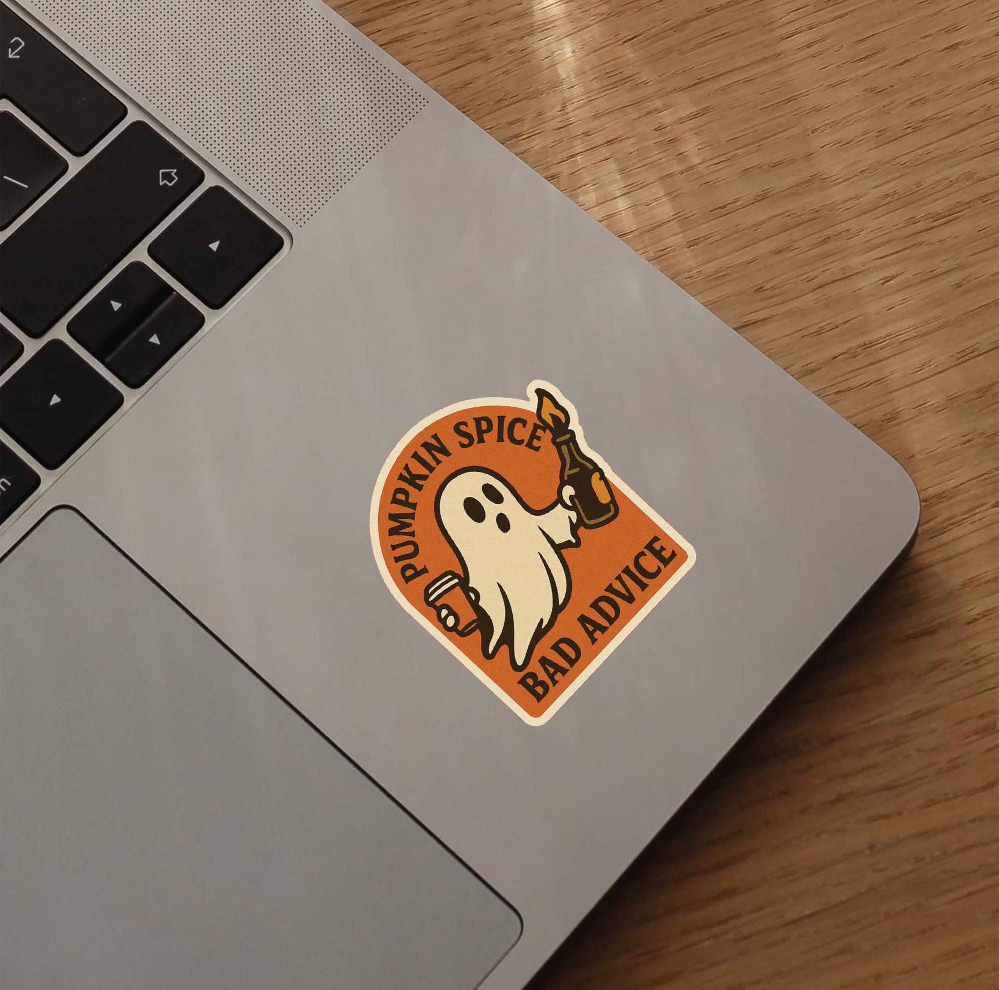 Pumpkin Spice Bad Advice Sticker
