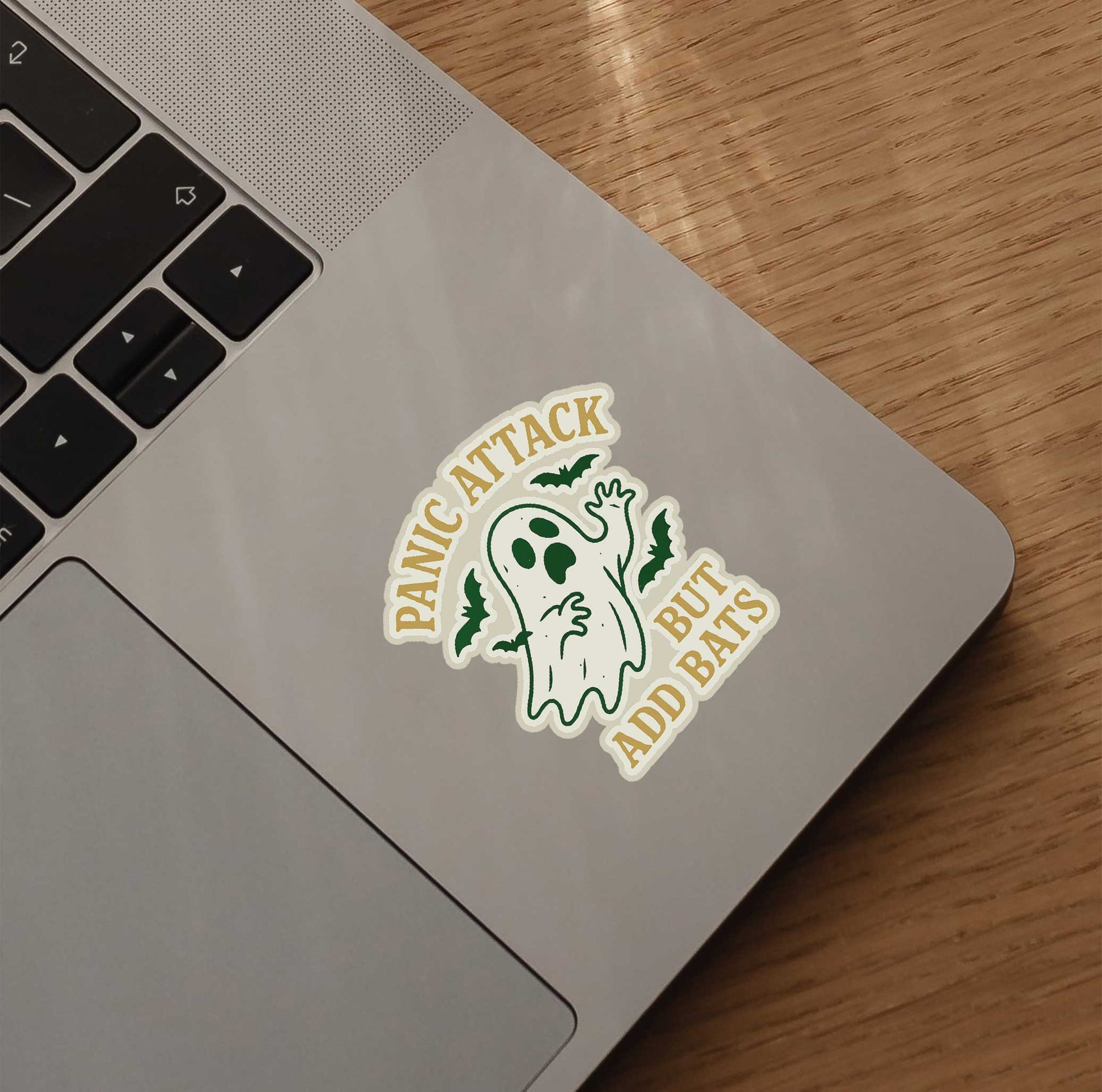 Panic Attack But Add Bats Sticker
