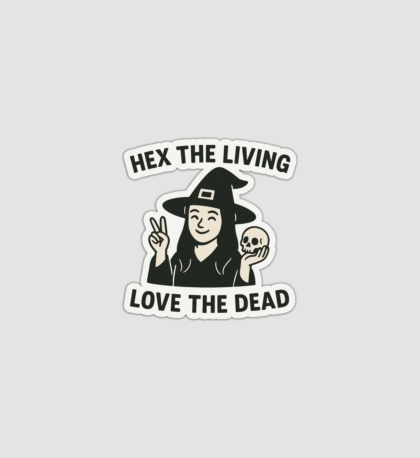 Hex The Living Love The Dead Sticker