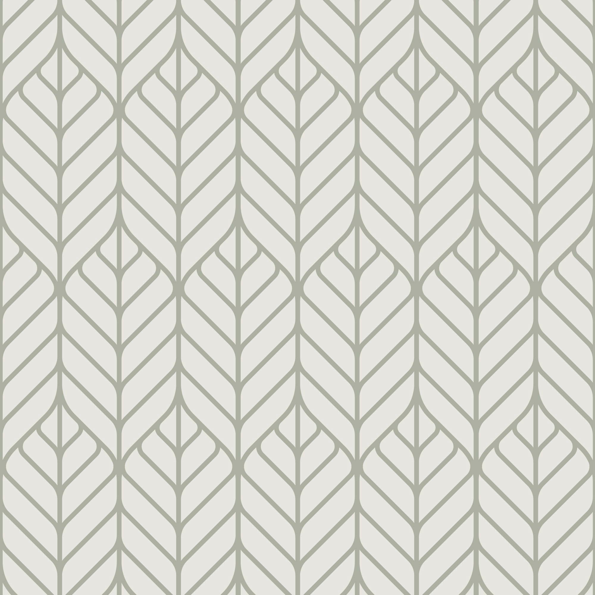 Sage Geoleaves Peel & Stick Wallpaper