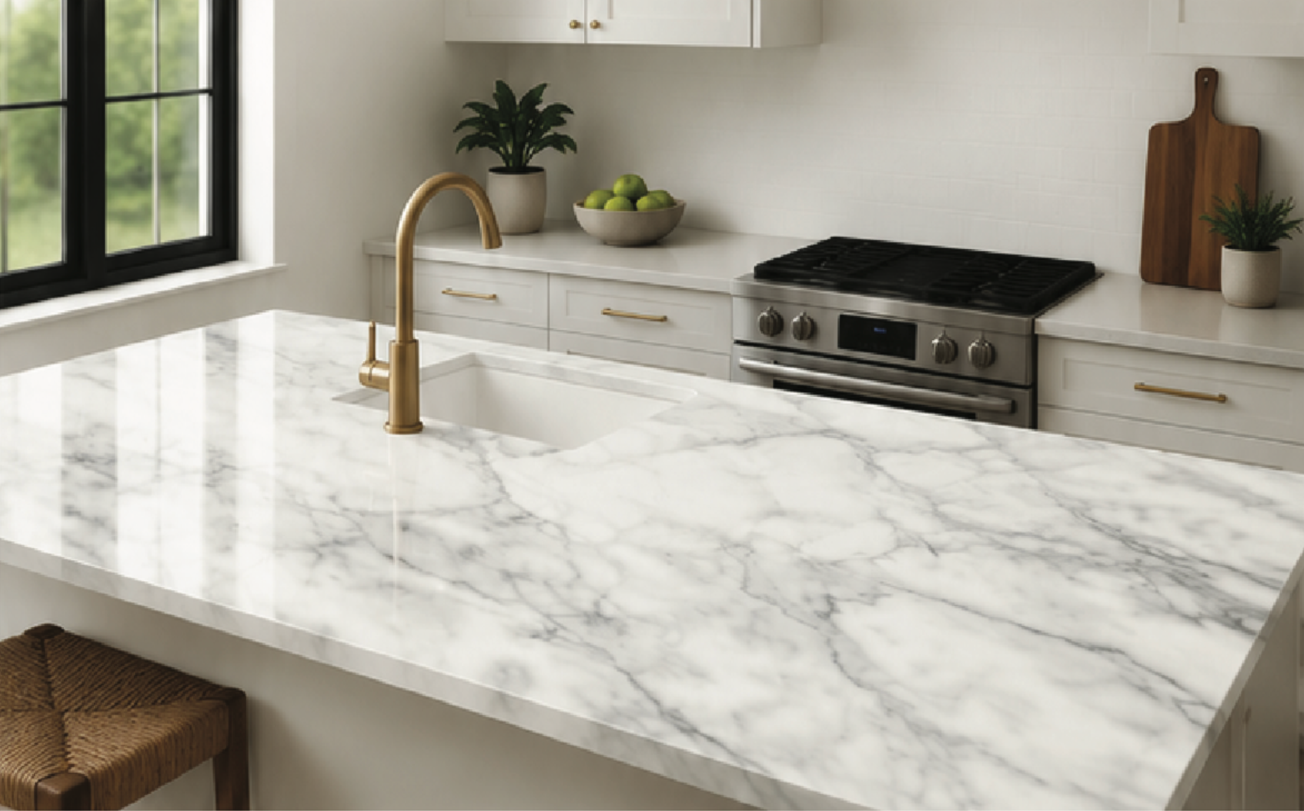 CTWM-3 - White Gray Marble Vinyl