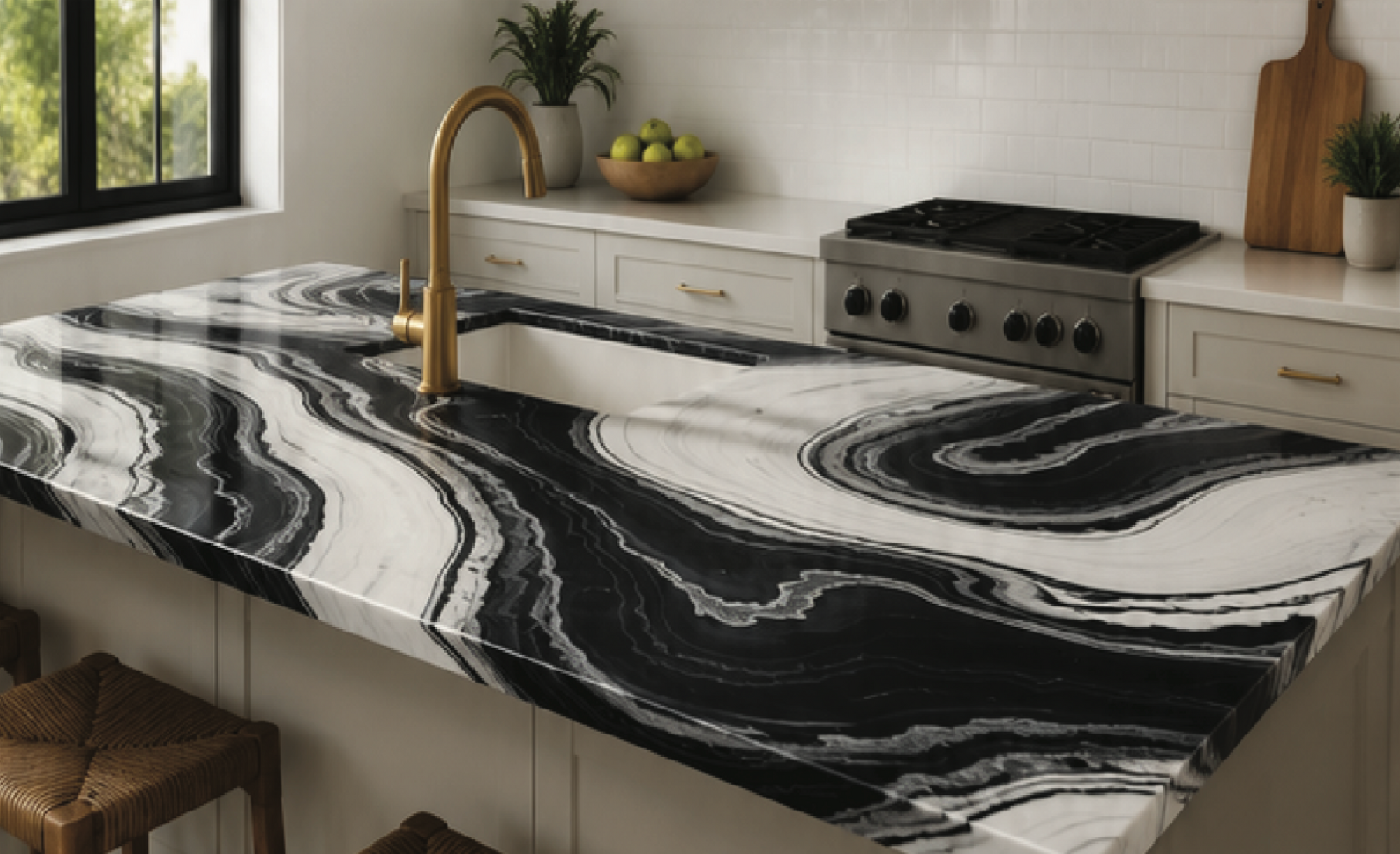 BWM-2 Black & White Marble