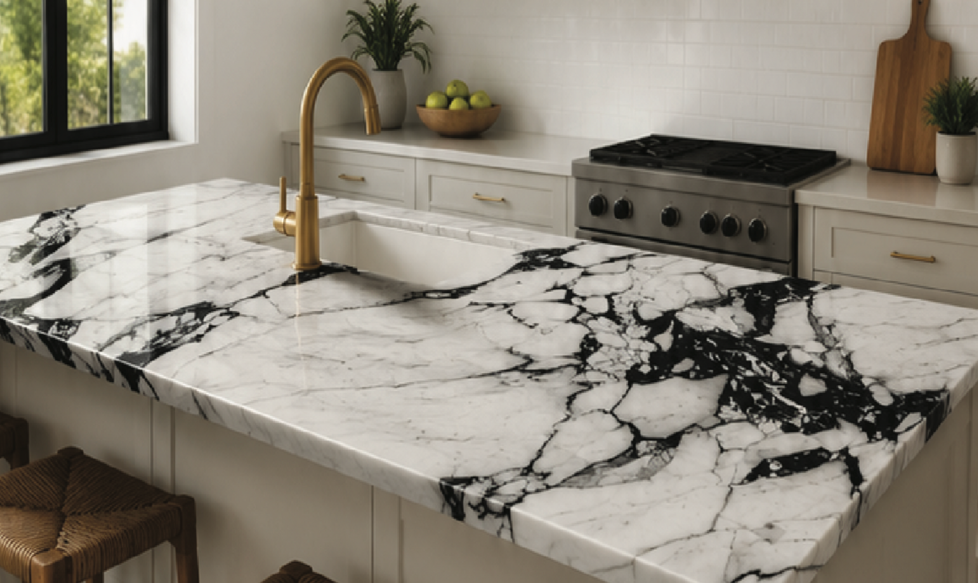 BWM-3 Black & White Marble