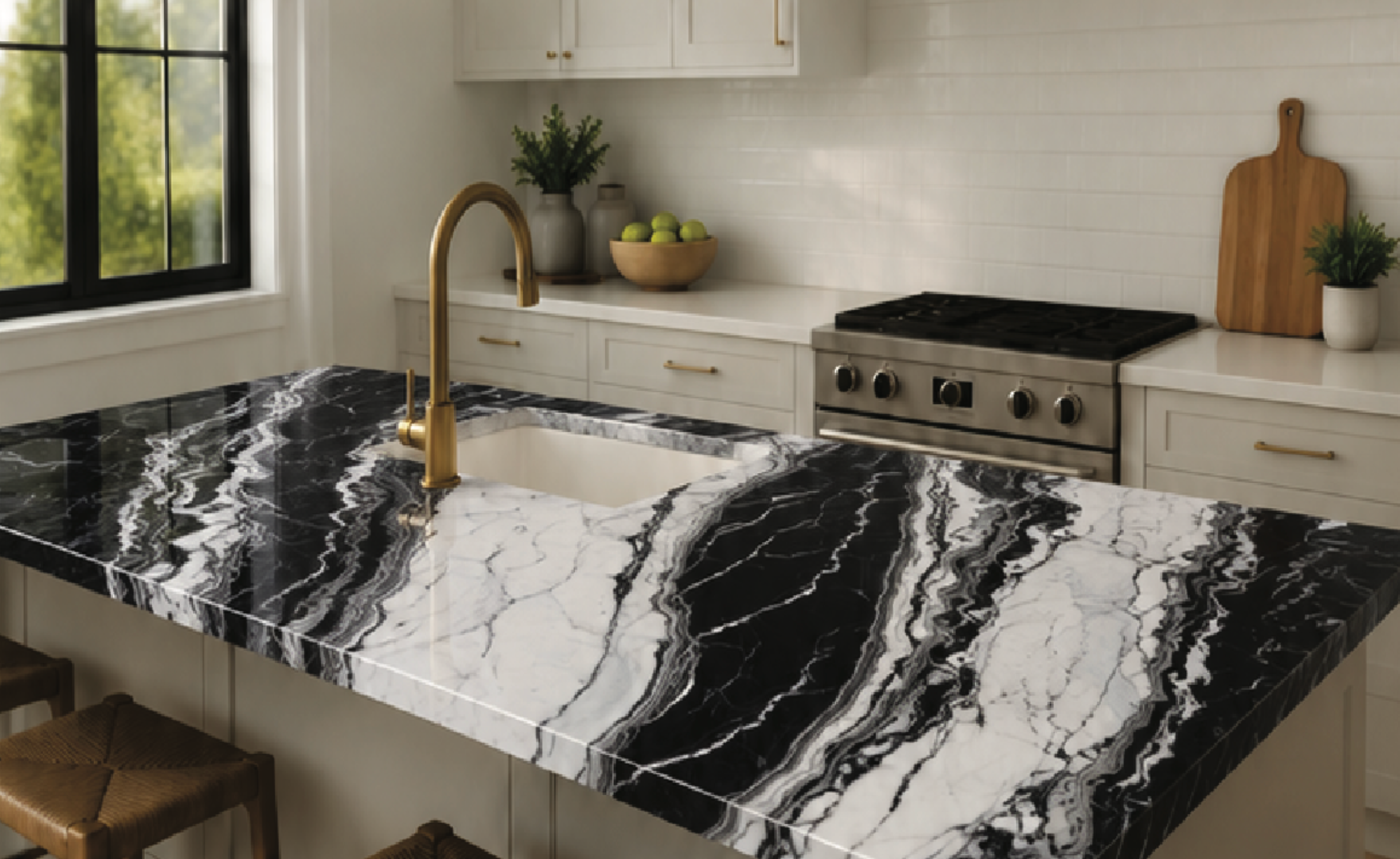BWM-7 Black & White Marble