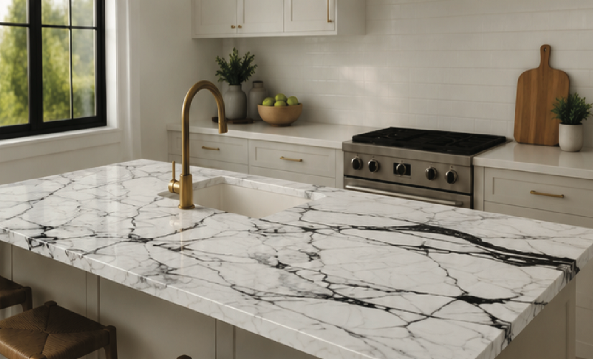 BWM-8 Black & White Marble