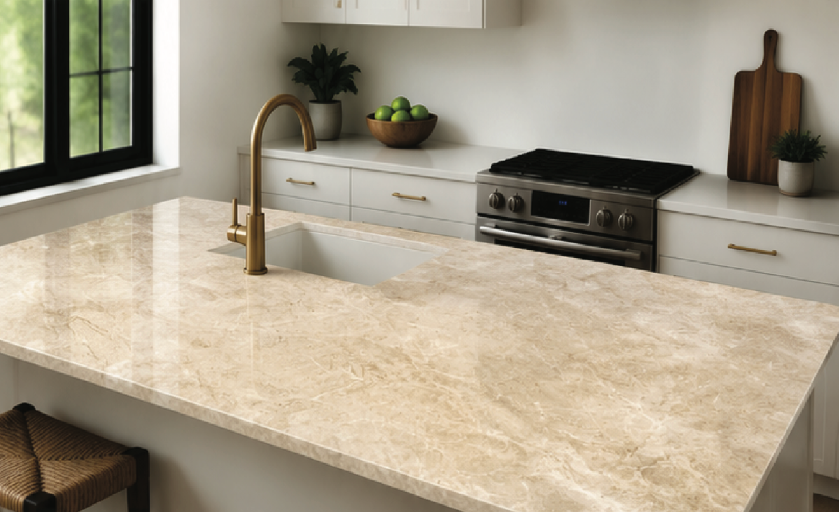 CTLBRM-5 Beige / Light Tan Marble