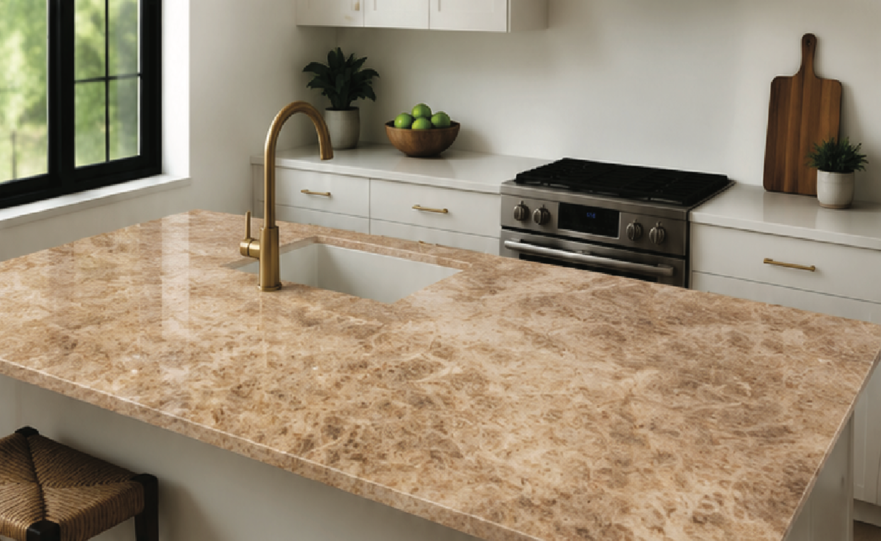 CTLBRM-6 Beige / Light Tan Marble
