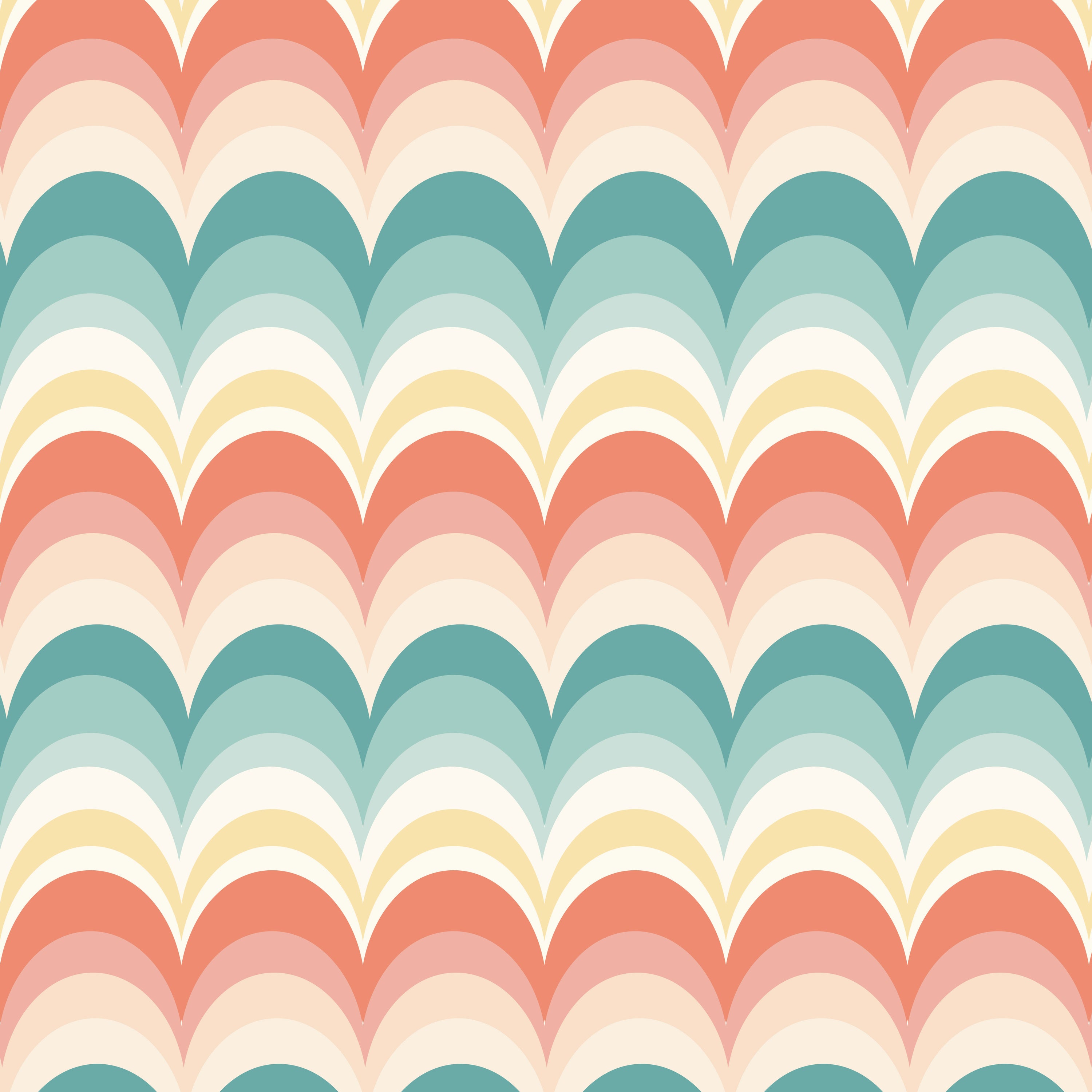 Sherbert Scallops Peel & Stick Wallpaper