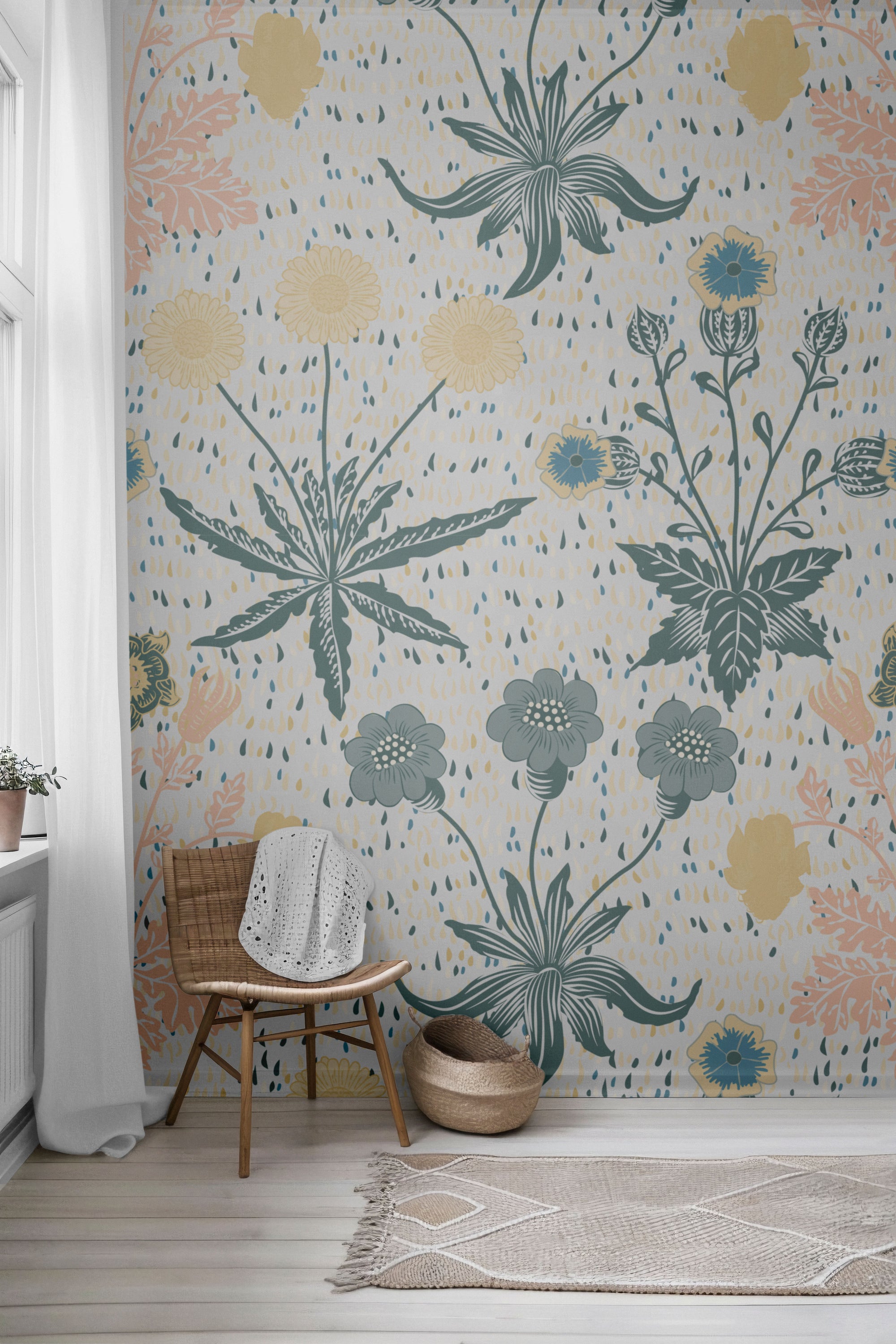 Floral Afternoon Peel & Stick Wallpaper