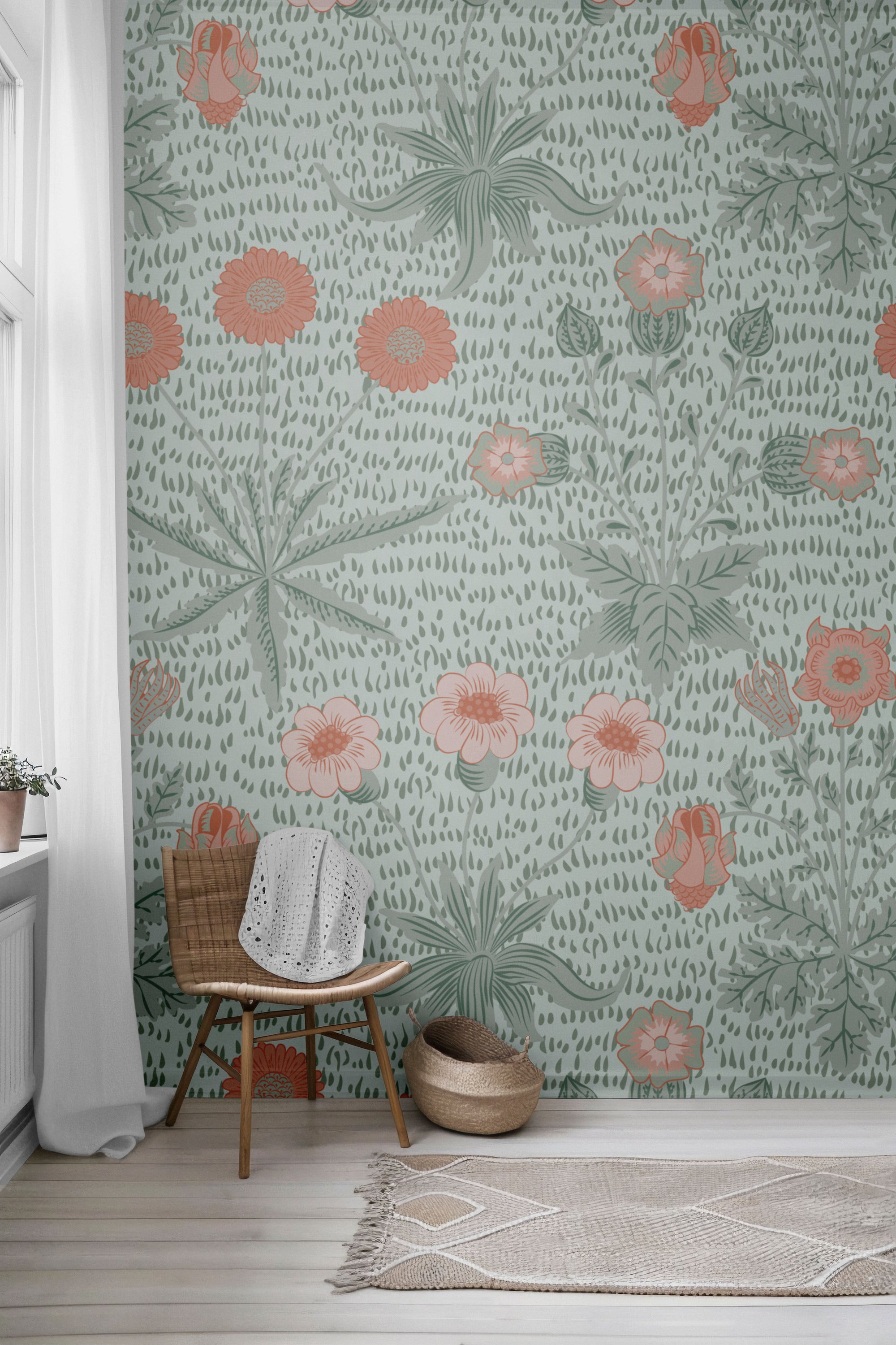 Floral Sunday Peel & Stick Wallpaper