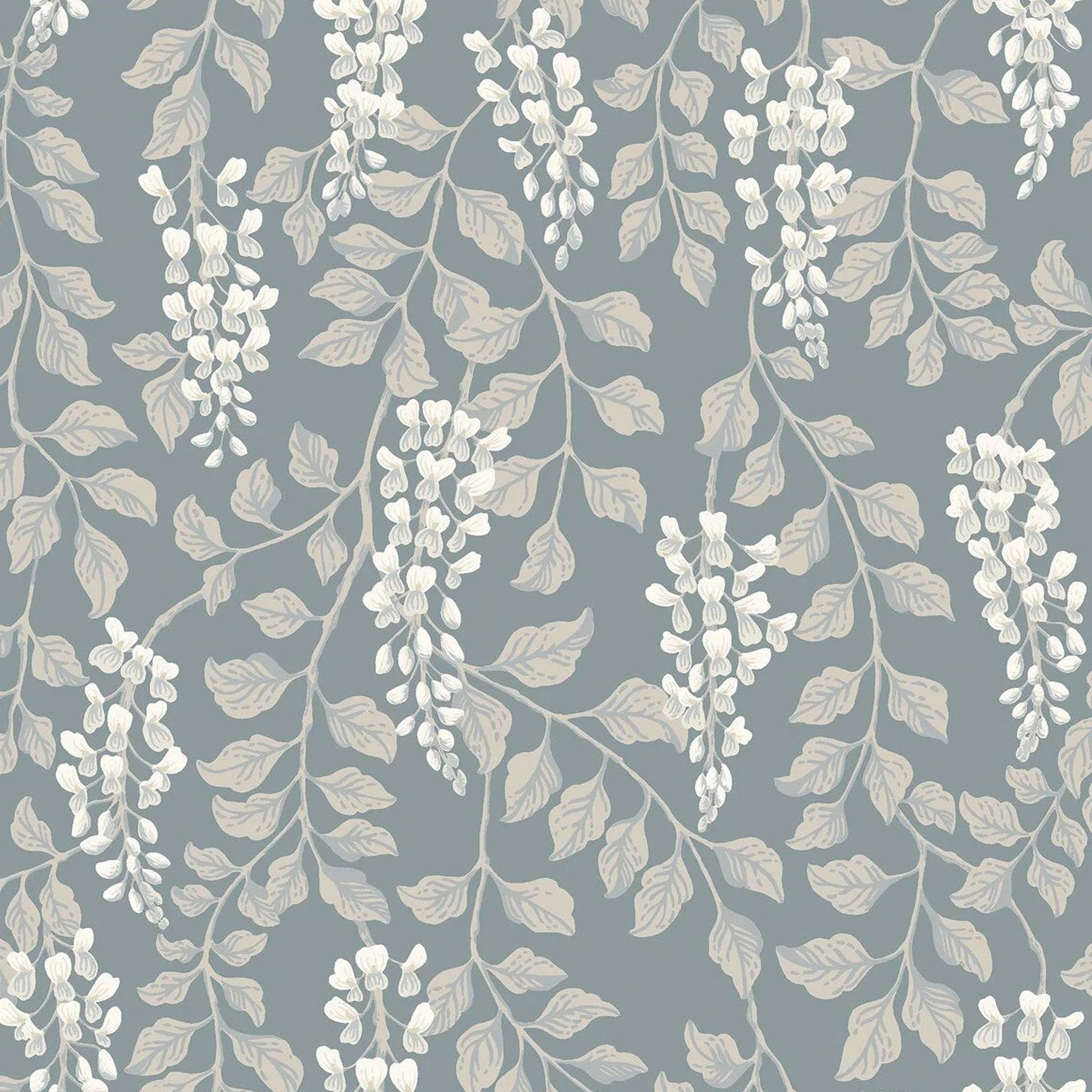 Chambray Blooms Peel & Stick Wallpaper
