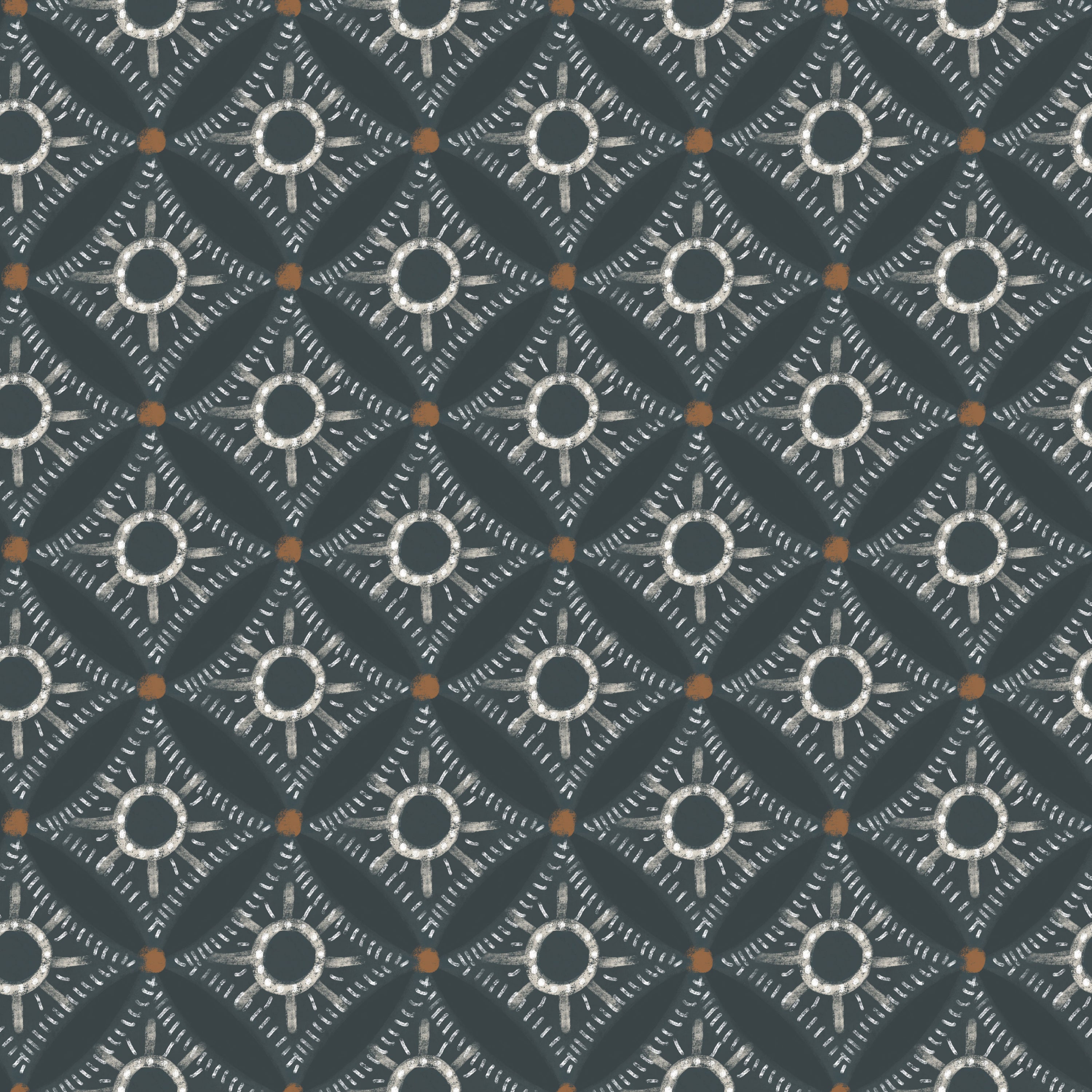 Storm Medallions Peel & Stick Wallpaper