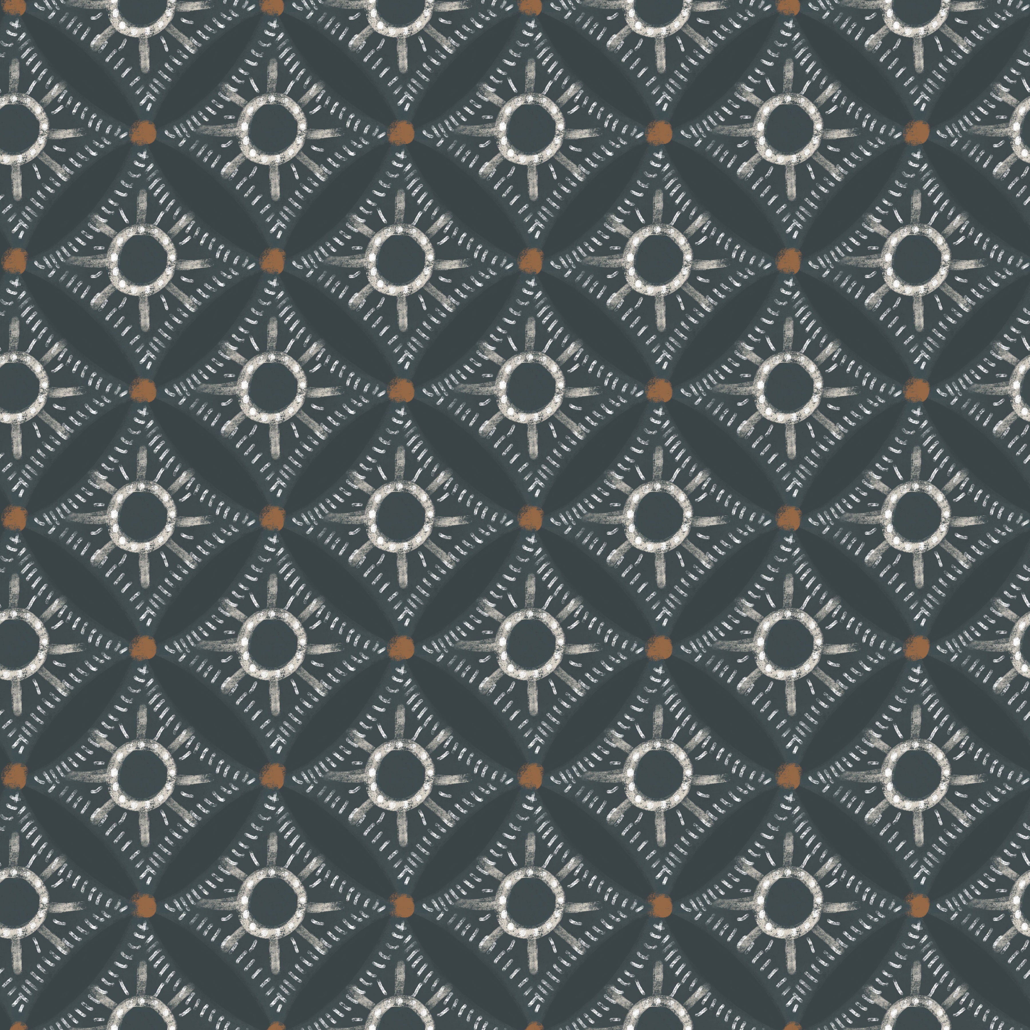 Storm Medallions Peel & Stick Wallpaper