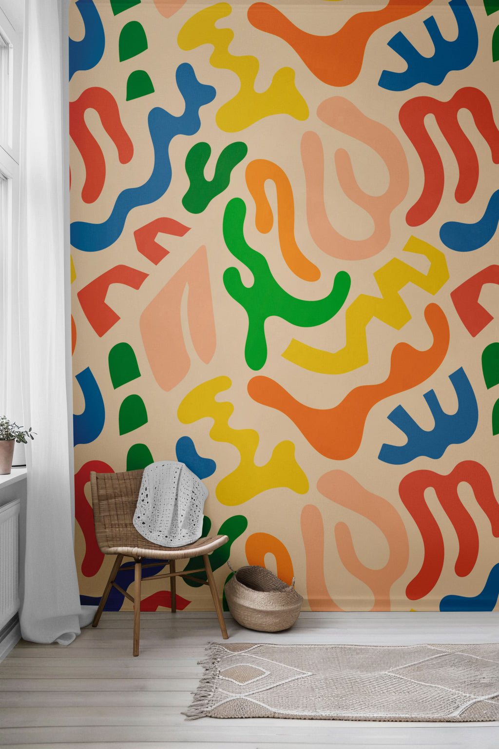 Sunday Doodles Peel & Stick Wallpaper