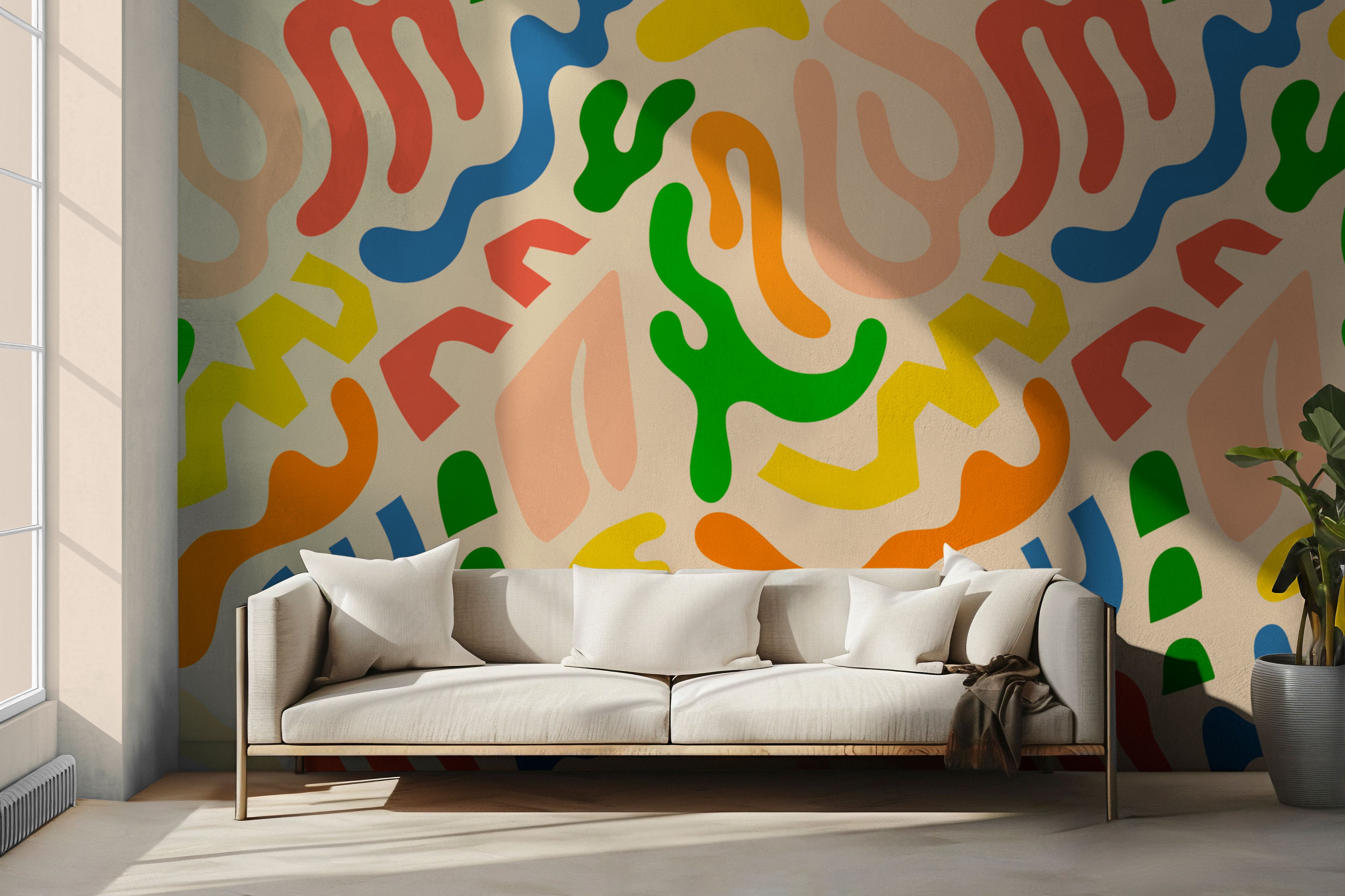 Sunday Doodles Peel & Stick Wallpaper