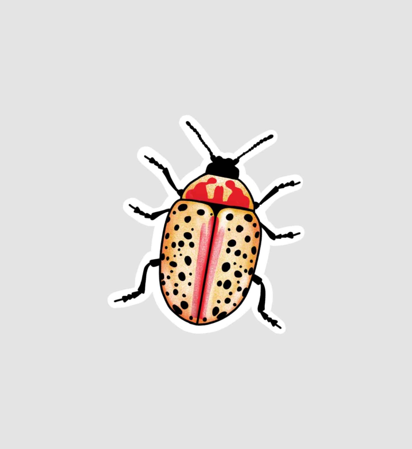 Spotted Beetle Sticker
