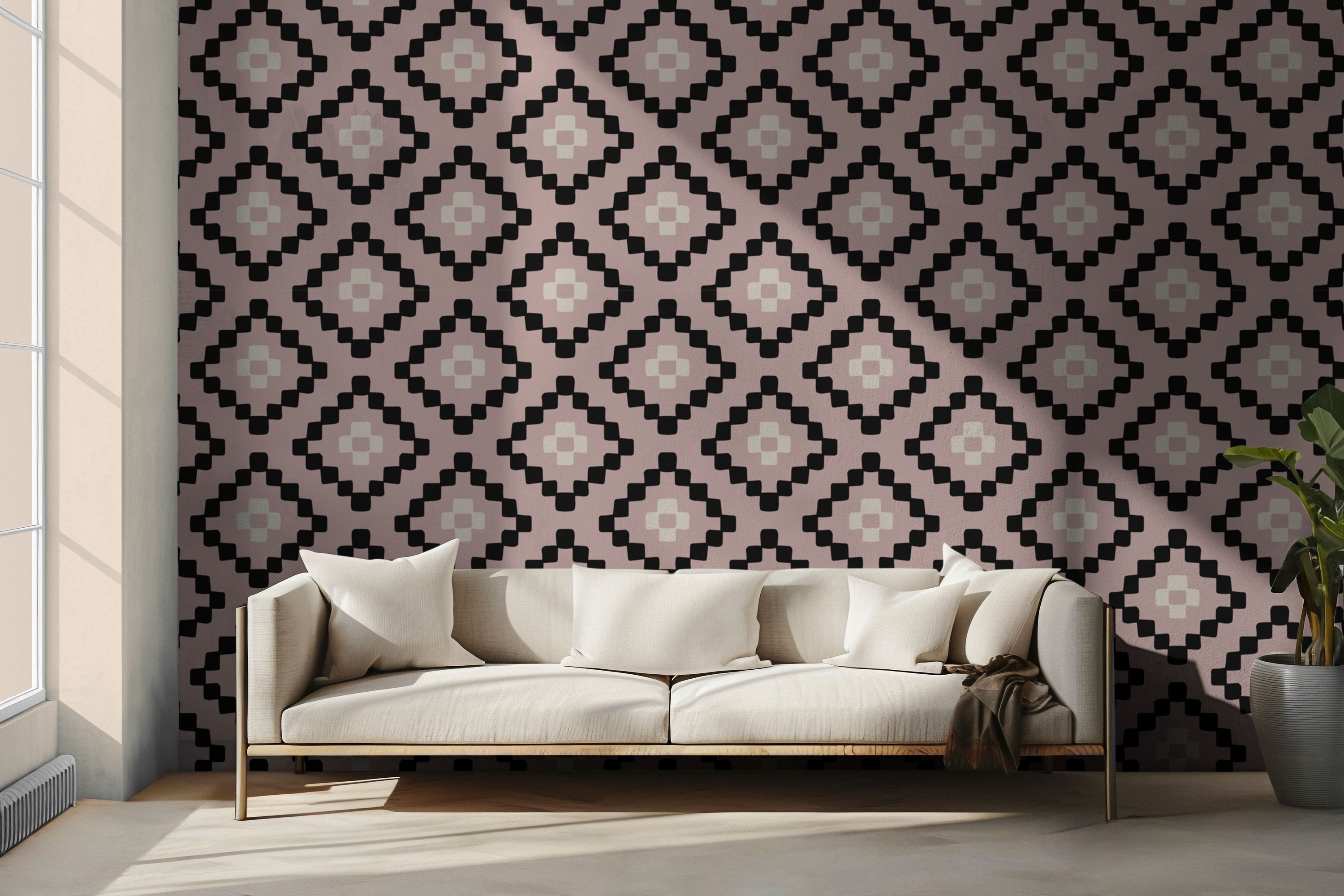 Treated Stitch Peel & Stick Wallpaper