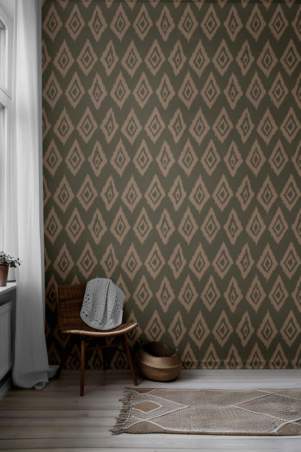 Valdez Ikats Peel & Stick Wallpaper