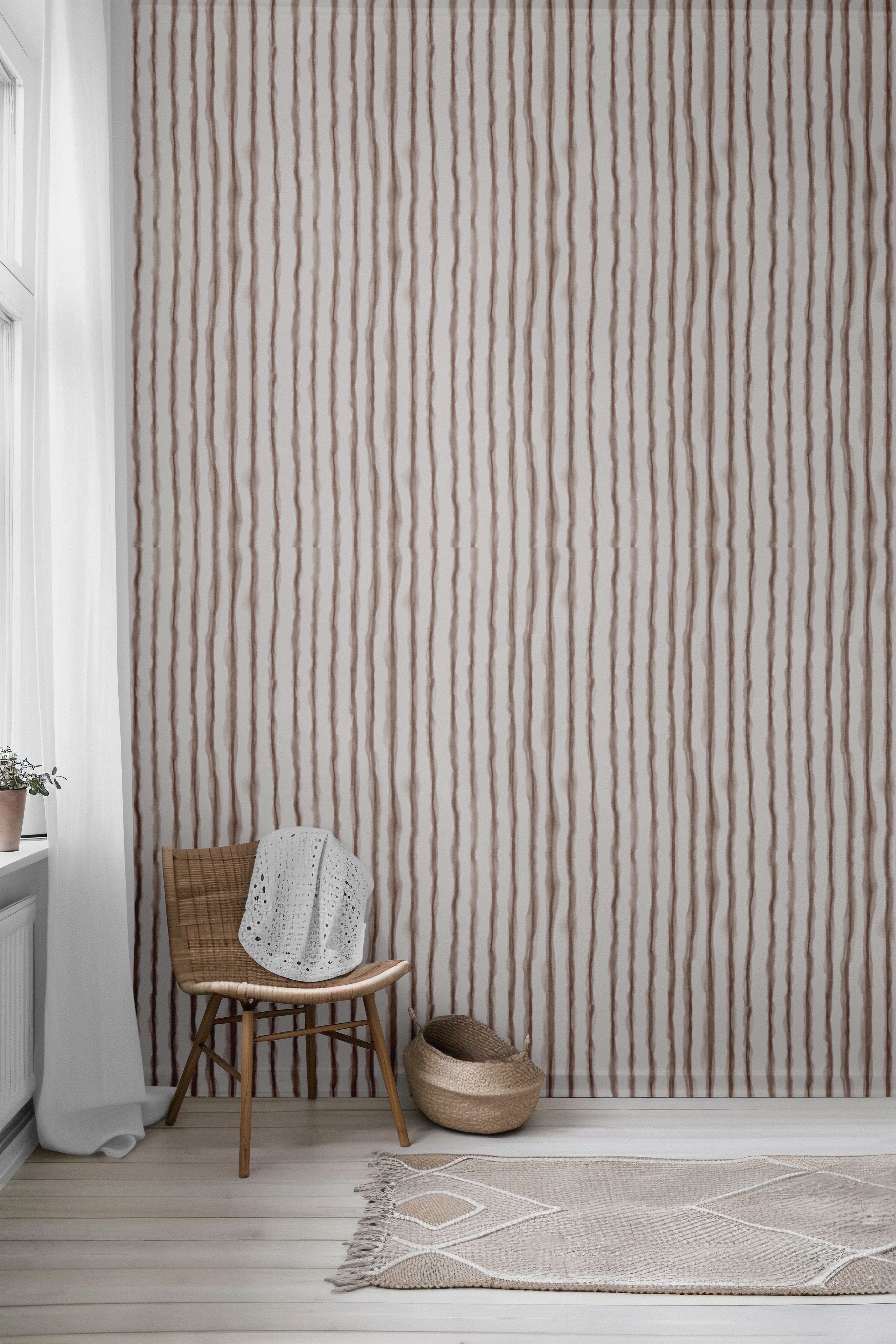 Tan Lines Peel & Stick Wallpaper