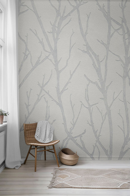 Branched Ice Peel & Stick Wallpaper