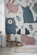 Woodland Animals Peel & Stick Wallpaper
