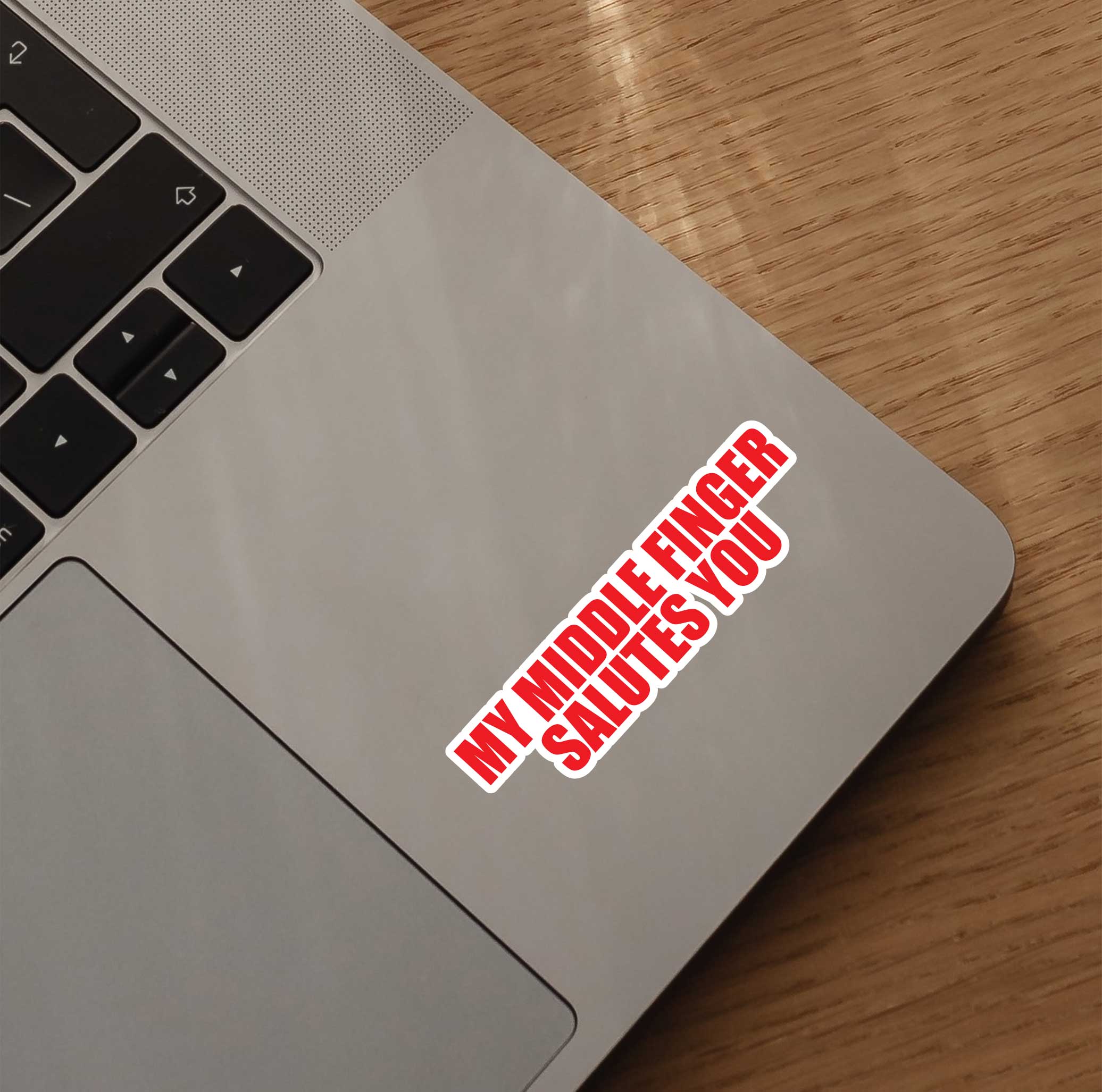My Middle Finger Salutes You Sticker
