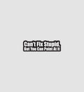 Can't Fix Stupid But You Can Point At It Sticker