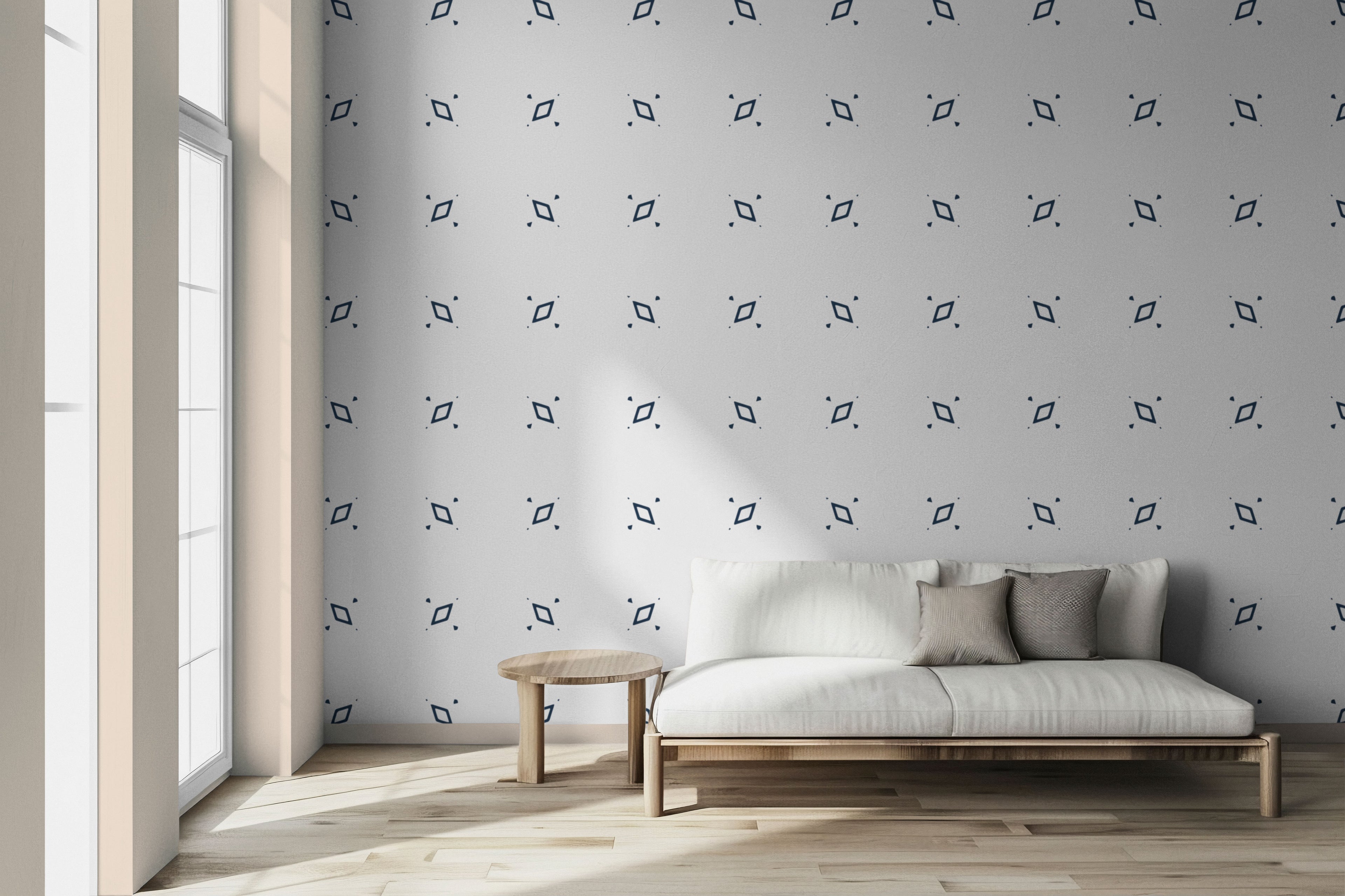 Minimal Diamond Peel & Stick Wallpaper