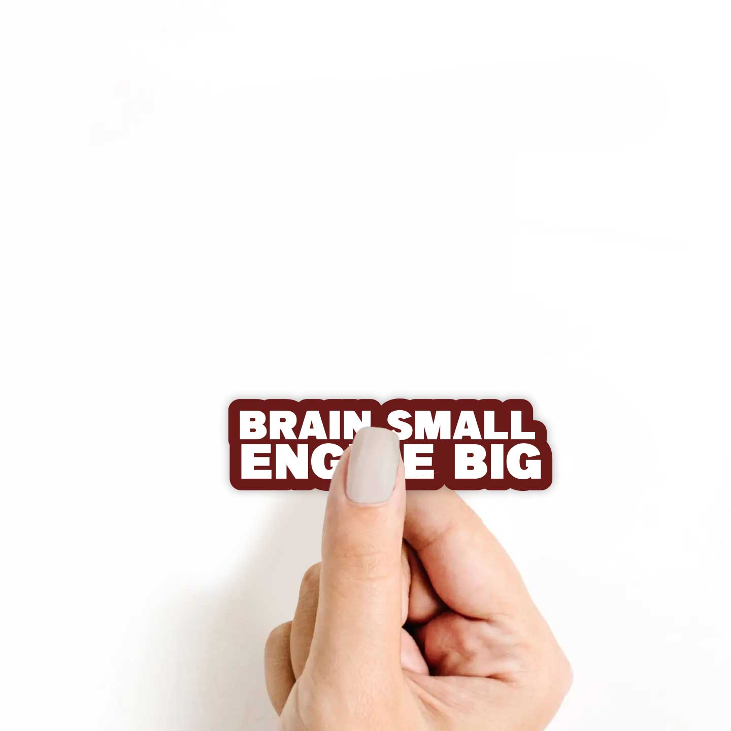 Brain Small Engine Big Sticker