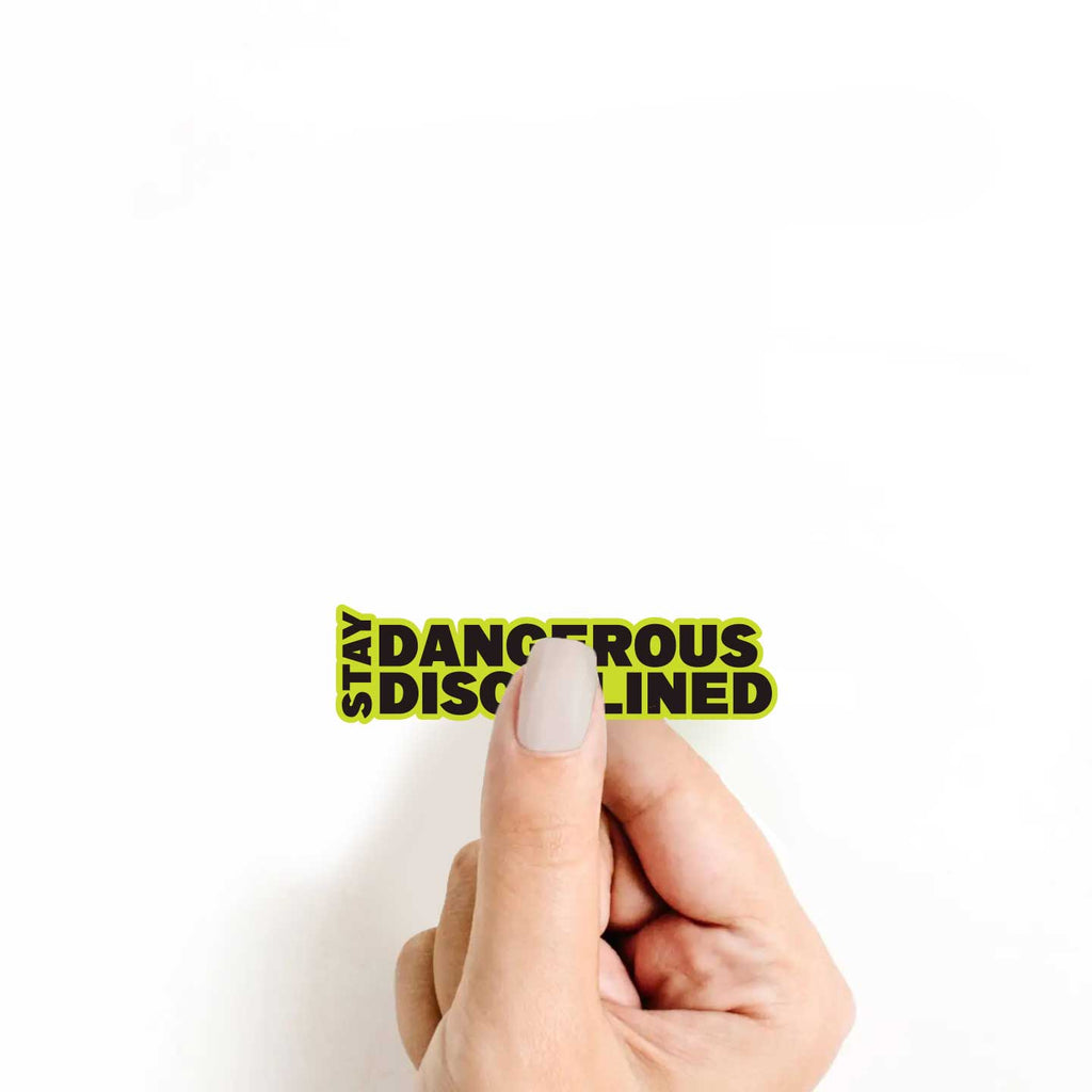 Stay Dangerous Stay Disciplined Sticker