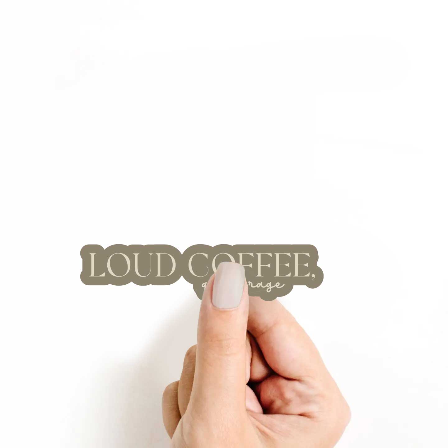 Loud Coffee Quiet Rage Sticker