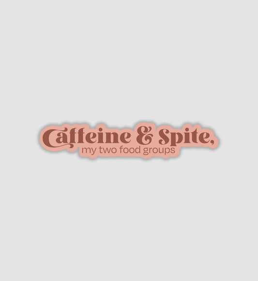 Caffeine & Spite Sticker