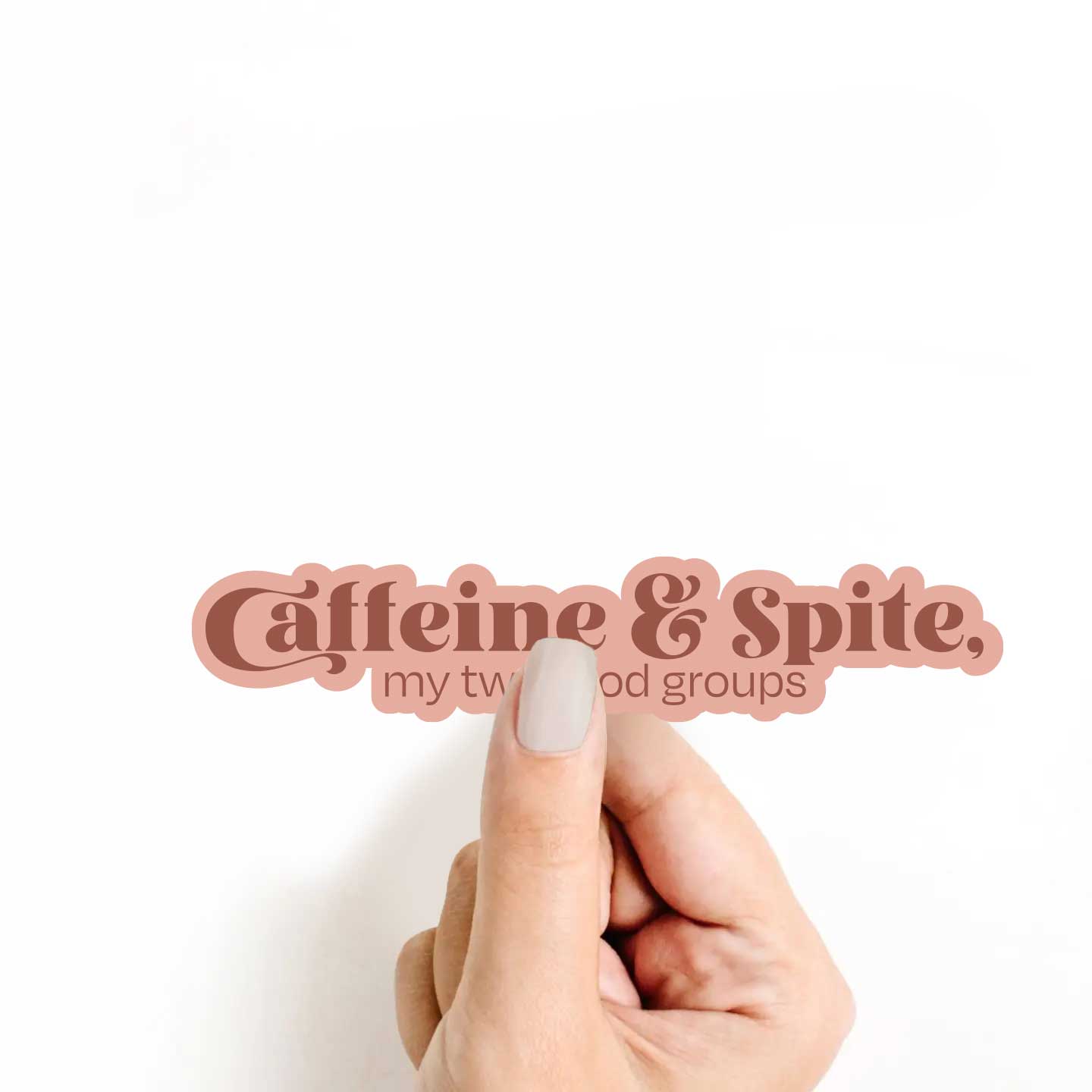 Caffeine & Spite Sticker