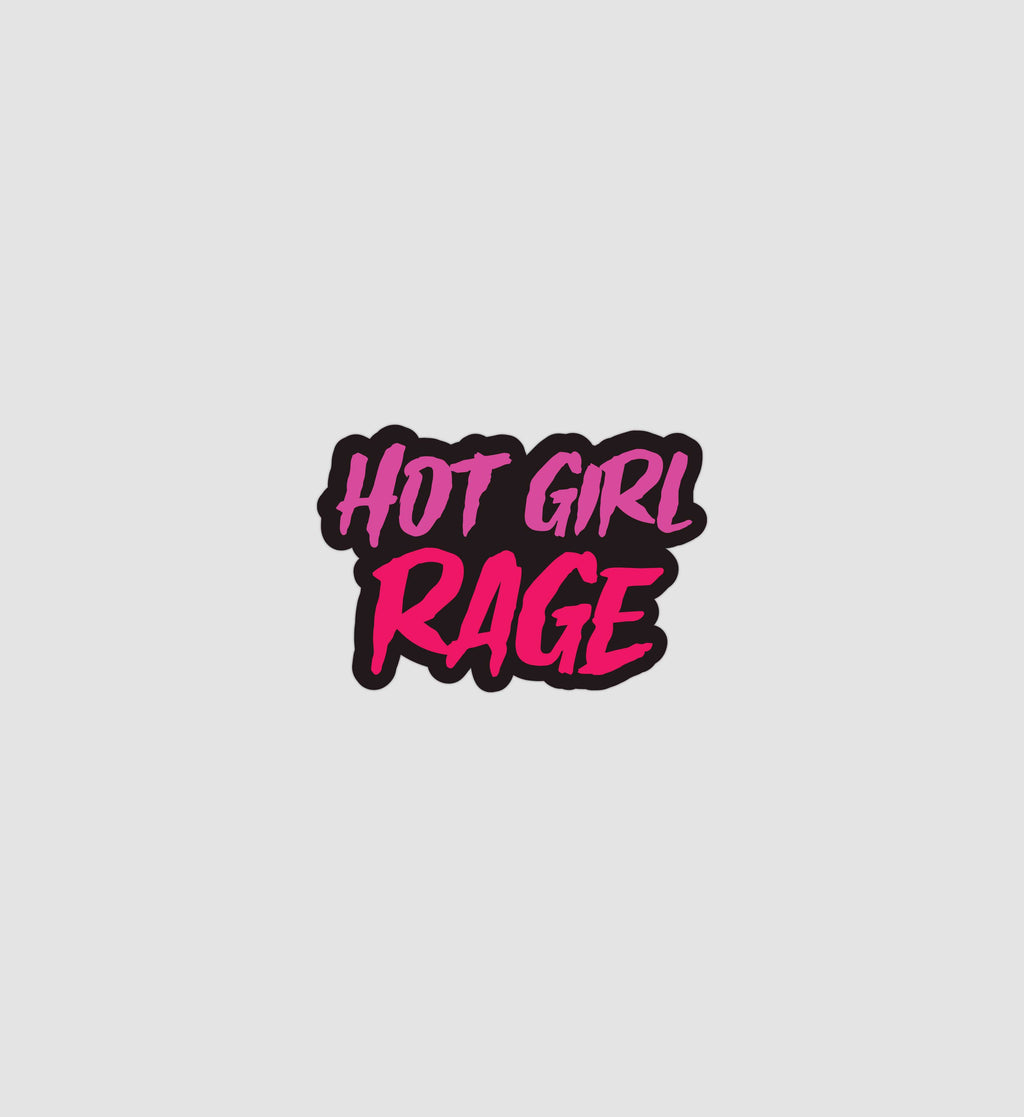 Hot Girl Rage Sticker