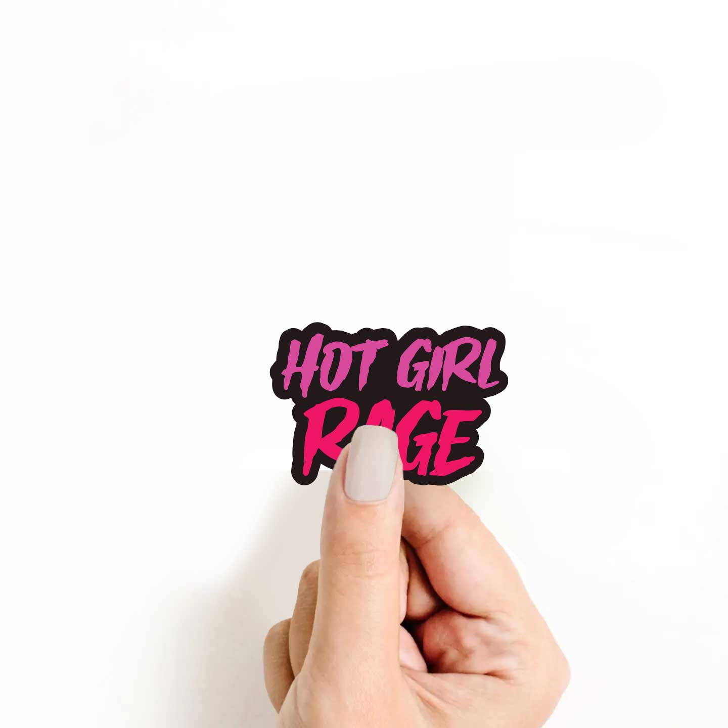 Hot Girl Rage Sticker