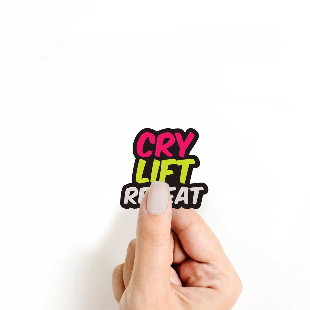 Cry Lift Repeat Sticker