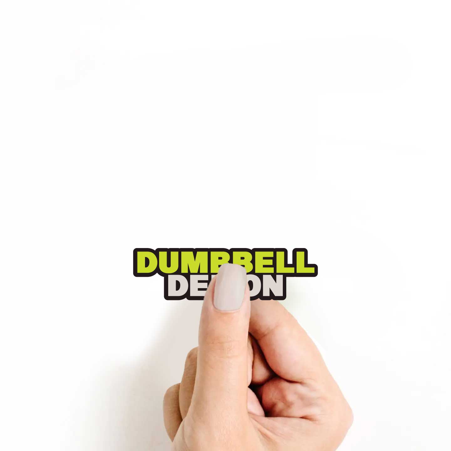 Dumbbell Demon Sticker