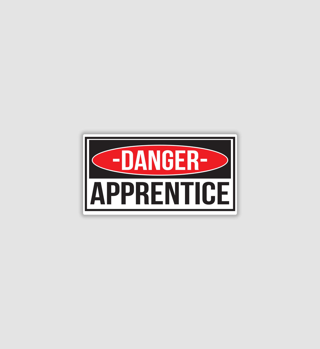 Danger Apprentice Sticker