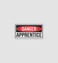 Danger Apprentice Sticker