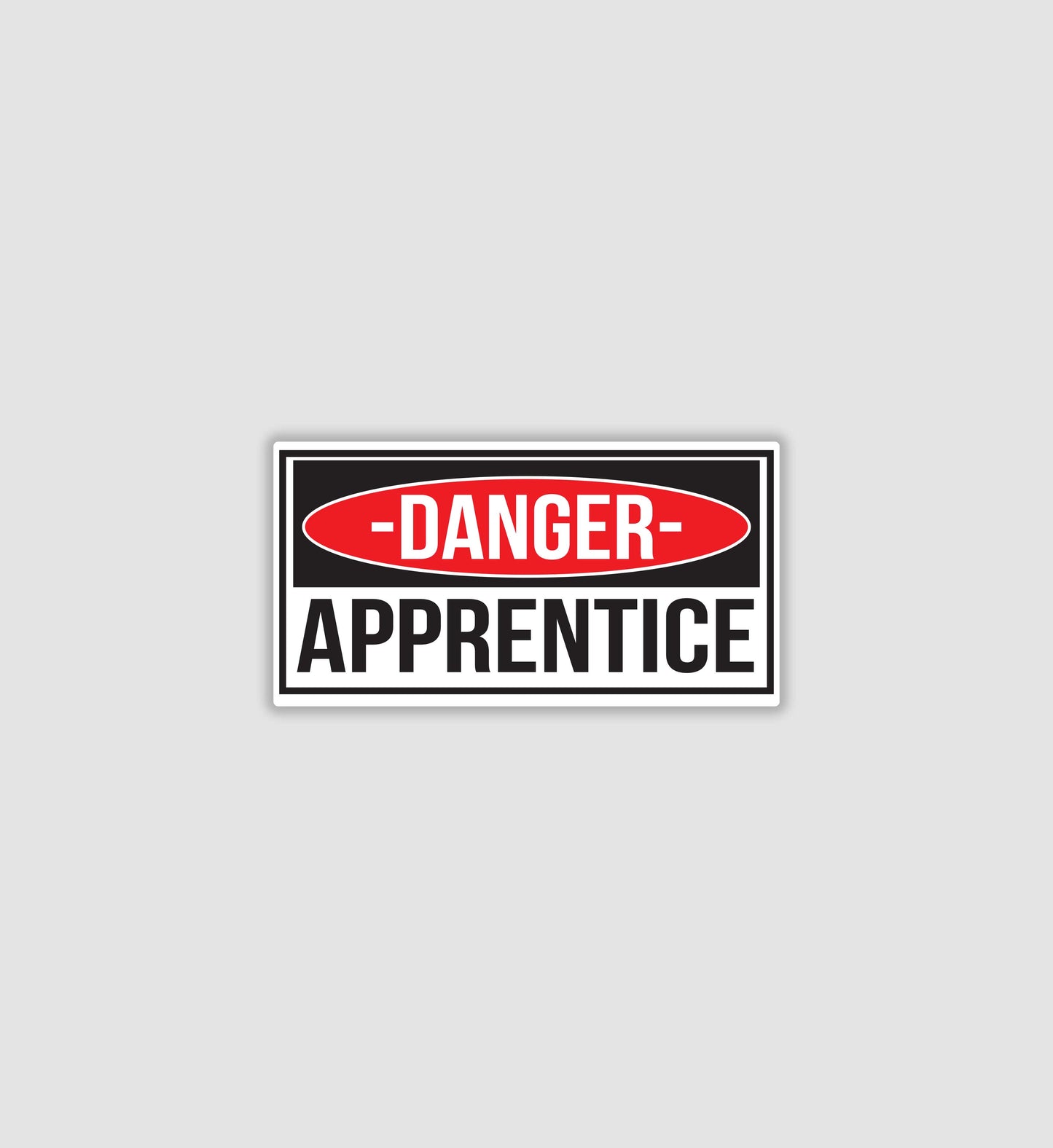Danger Apprentice Sticker