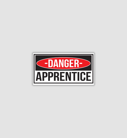 Danger Apprentice Sticker