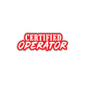 Certified Operator Sticker