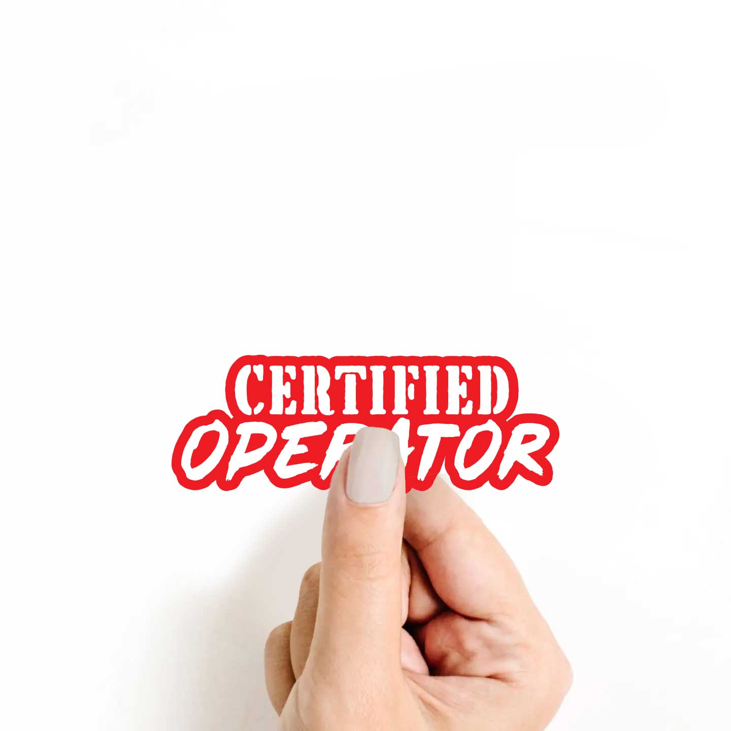 Certified Operator Sticker