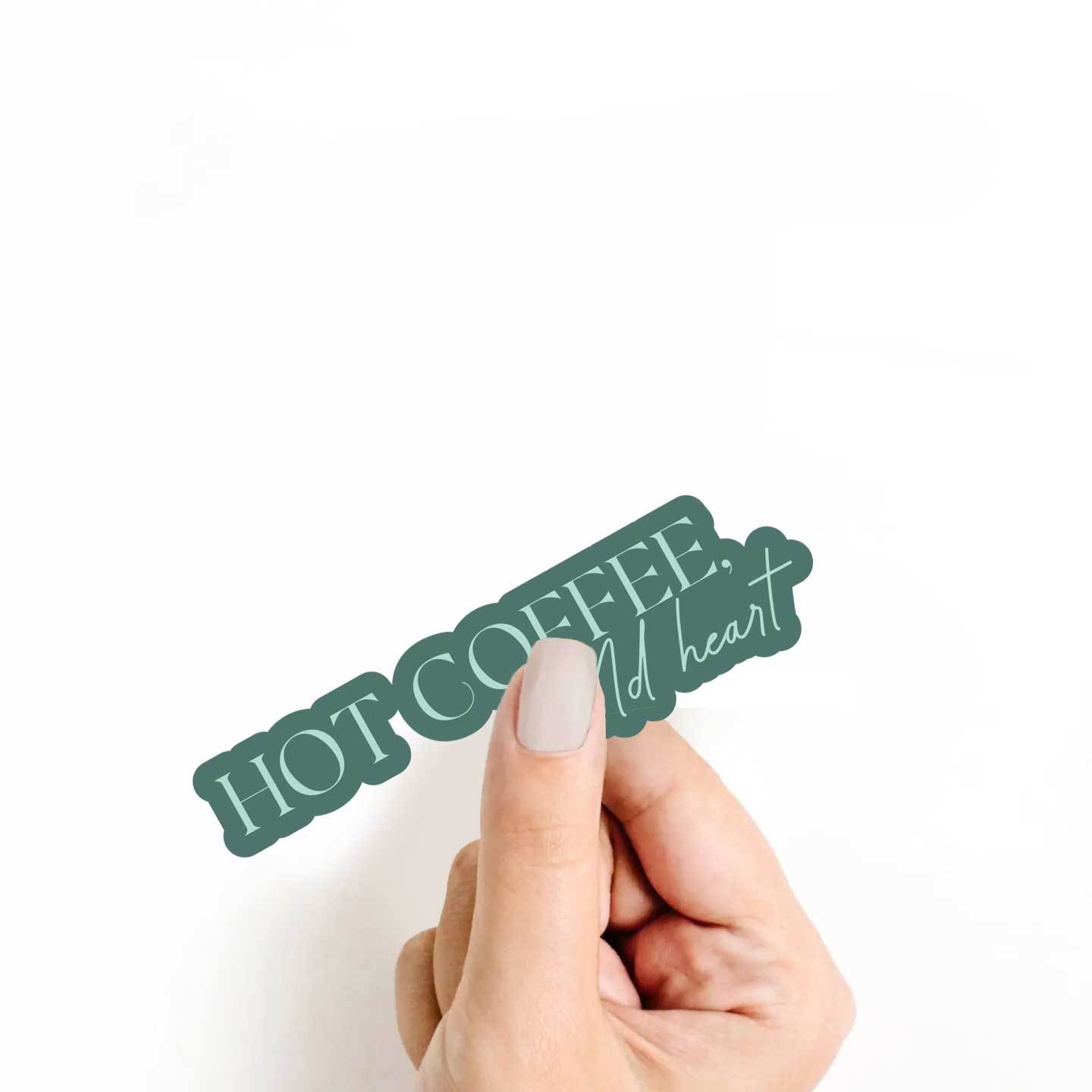 Hot Coffee Cold Heart Sticker