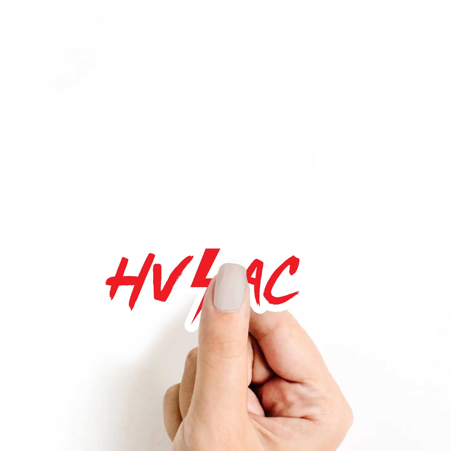 HV AC Sticker