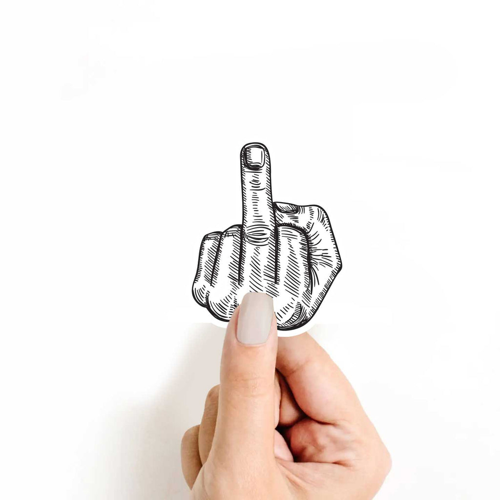 Middle Finger Sticker