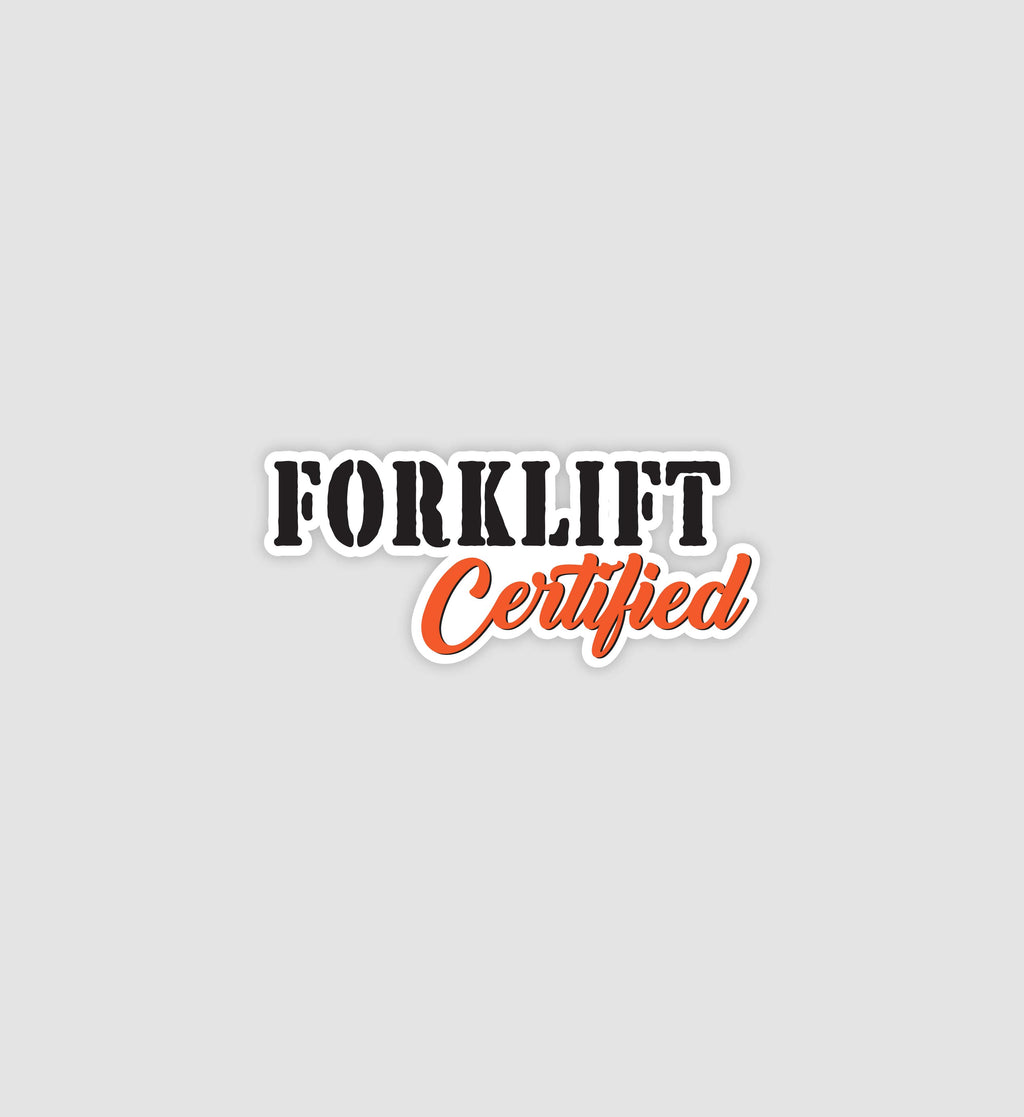 Forklift Certified Sticker
