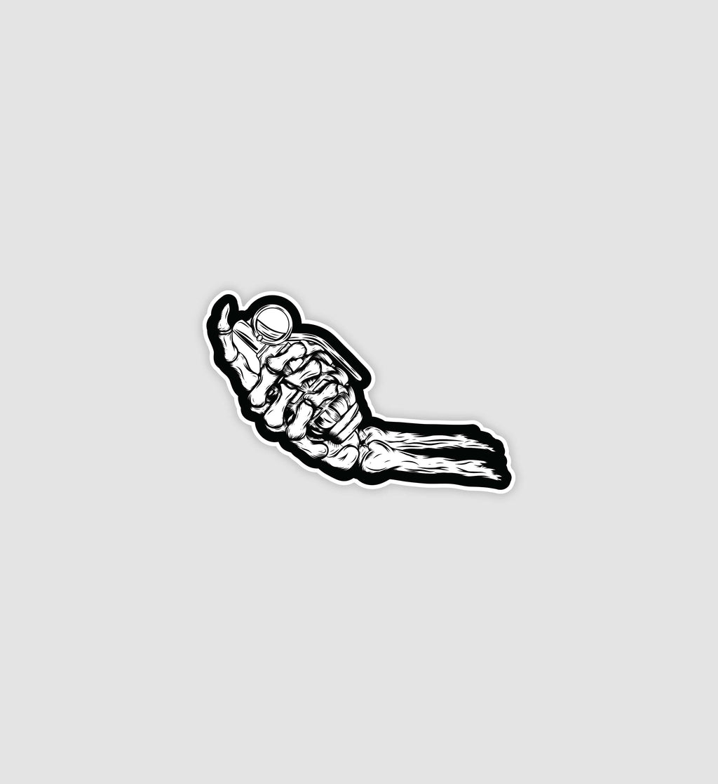 Grenade Skeleton Hand Sticker