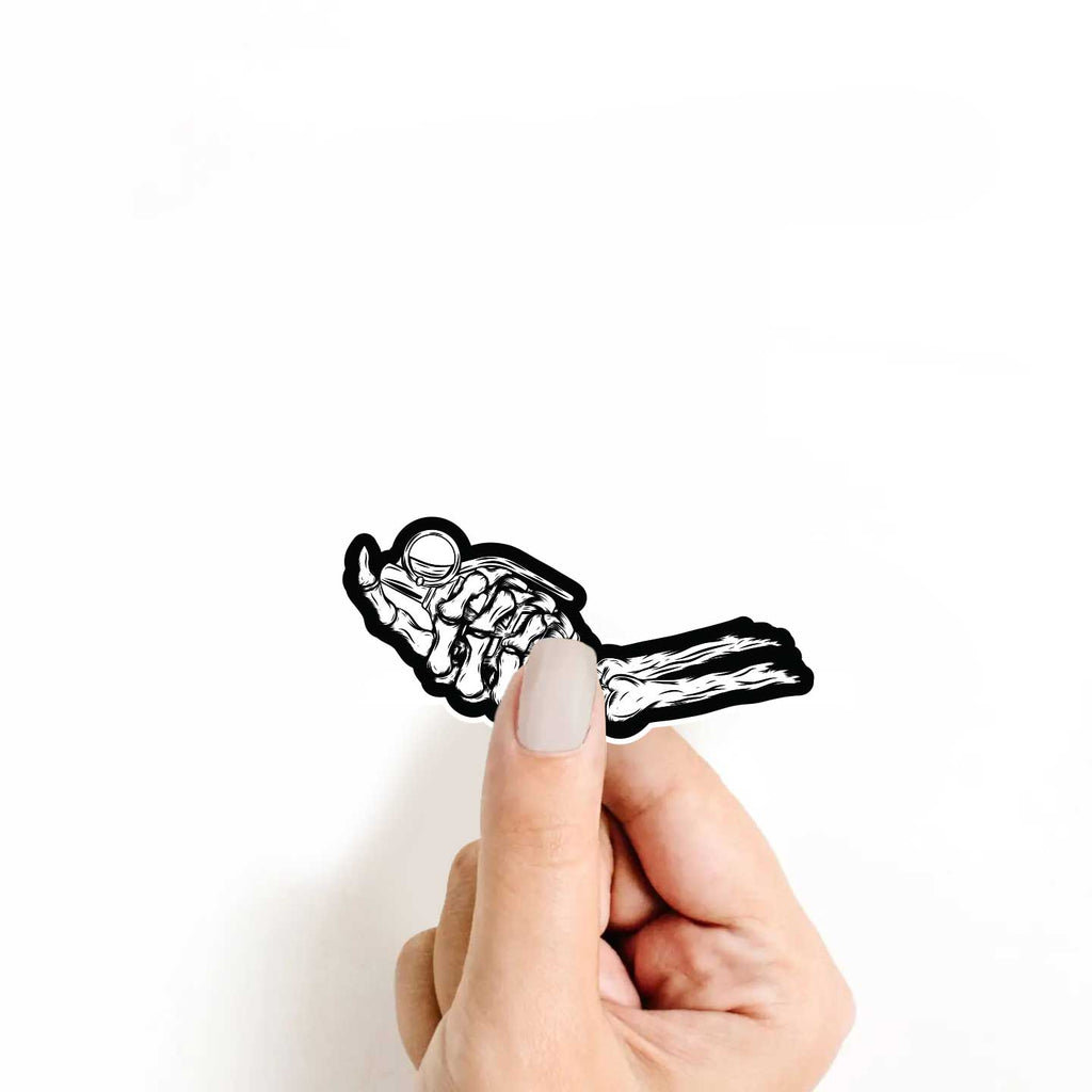 Grenade Skeleton Hand Sticker