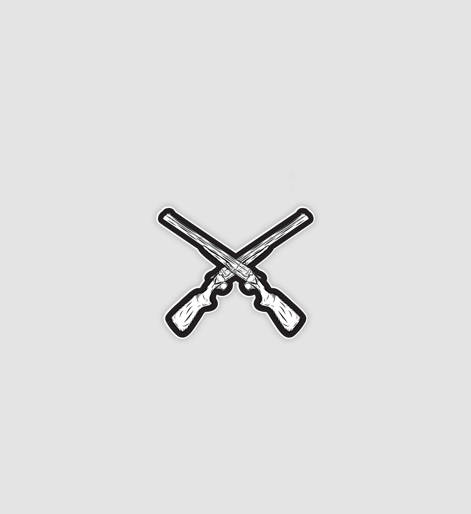 Cross Guns Sticker